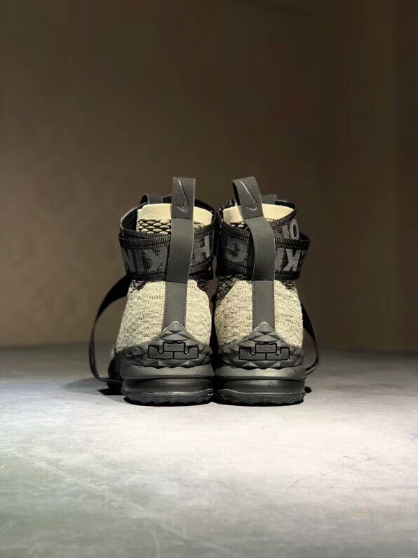 Authentic KITH x Nike LeBron 15 Lifestyle “Concrete” Black-Grey